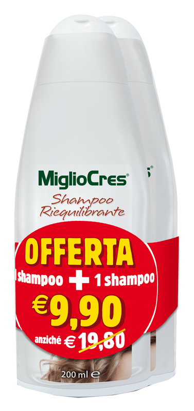 MIGLIOCRES SHAMPOO RIEQUILIBRANTE BIPACK 200 ML - Farmacianuova.eu