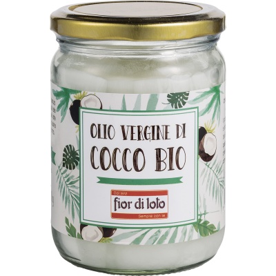 FIOR DI LOTO OLIO VERGINE DI COCCO BIO 450 ML - Farmacianuova.eu
