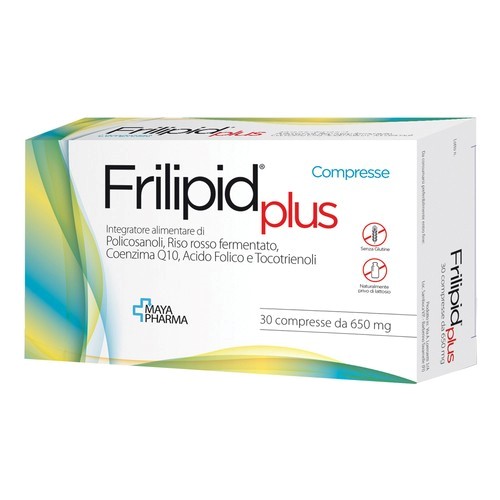 FRILIPID PLUS 30 COMPRESSE DA 650 MG SENZA GLUTINE NATURALMENTE PRIVO DI LATTOSIO - Farmacianuova.eu