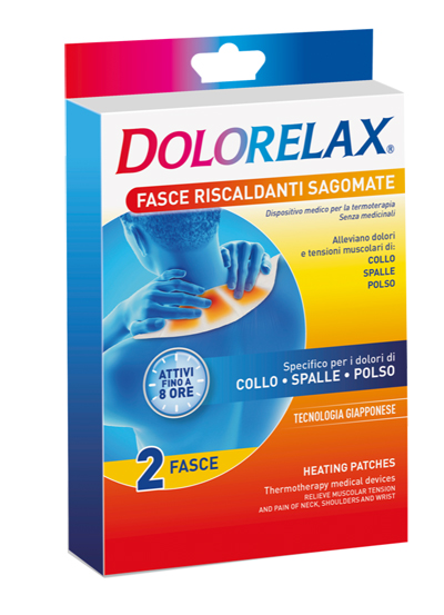 DOLORELAX FASCIA RISCALDANTE SAGOMATA 2 PEZZI - Farmacianuova.eu