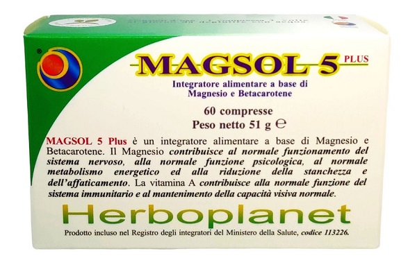 MAGSOL 5 PLUS 60 COMPRESSE - Farmacianuova.eu