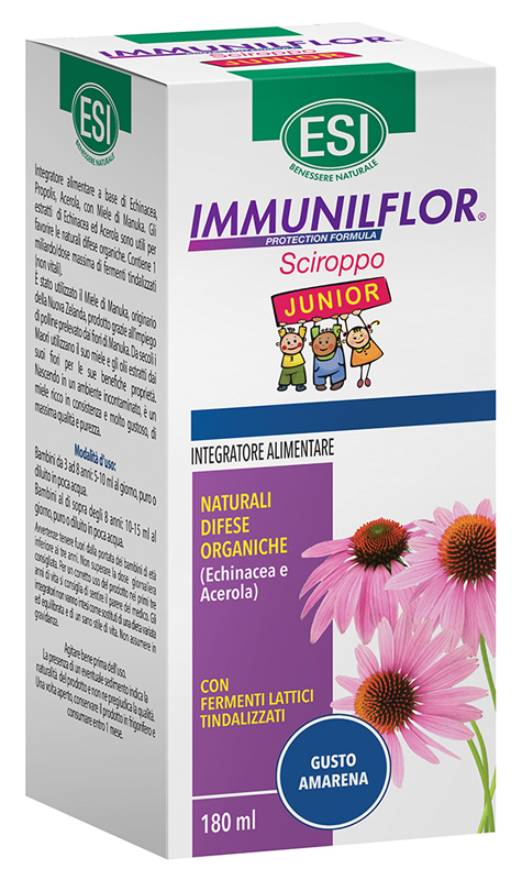 ESI IMMUNILFLOR SCIROPPO JUNIOR 180 ML - Farmacianuova.eu