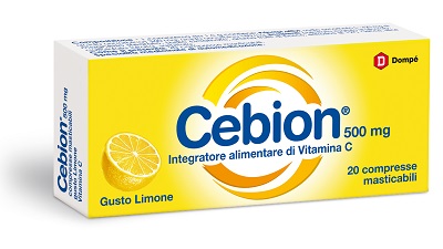 CEBION MASTICABILE LIMONE VITAMINA C 500 MG 20 COMPRESSE - Farmacianuova.eu
