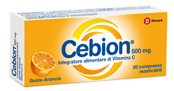 CEBION MASTICABILE ARANCIA VITAMINA C 500 MG 20 COMPRESSE - Farmacianuova.eu