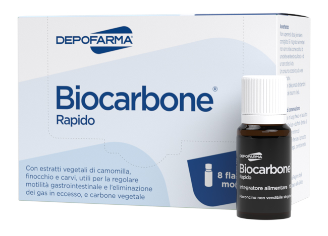 BIOCARBONE RAPIDO 8 FLACONCINI - Farmacianuova.eu