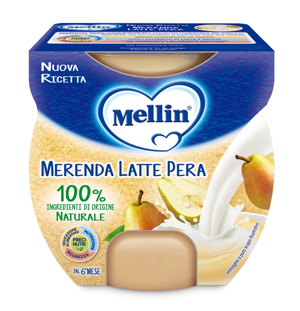 MELLIN MERENDA LATTE PERA 2 X 100 G - Farmacianuova.eu