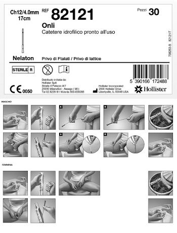 CATETERE IDROFILICO ONLI 17 CM CH 12 30 PEZZI - Farmacianuova.eu