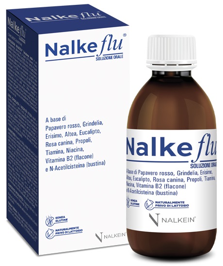 NALKEFLU SOLUZIONE ORALE 200 ML + 1  BUSTINA DA 2,5 G - Farmacianuova.eu