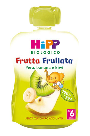 HIPP BIO FRUTTA FRULLATA PERA BANANA KIWI 90 G - Farmacianuova.eu