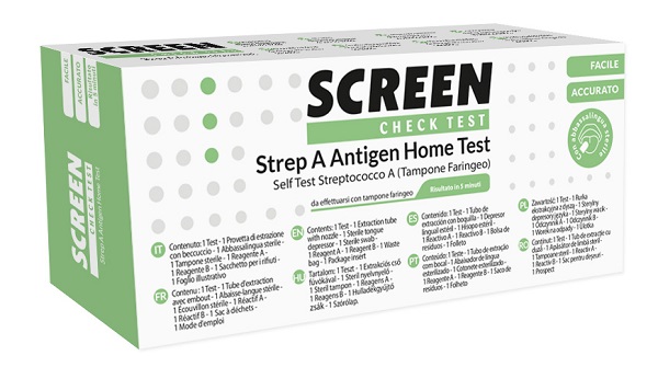 STREP A ANTIGEN HOME TEST DETERMINAZIONE QUALITATIVA ANTIGENI STREPTOCOCCO A DA TAMPONE FARINGEO 2 PEZZI - Farmacianuova.eu