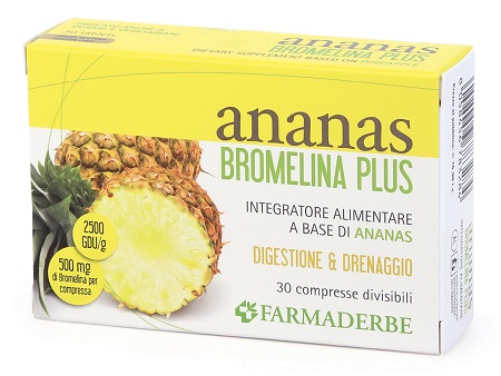 ANANAS BROMELINA PLUS 30 COMPRESSE - Farmacianuova.eu