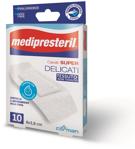 MEDIPRESTERIL CEROTTI DELICATI SUPER 8 X 3,8 10 PEZZI - Farmacianuova.eu