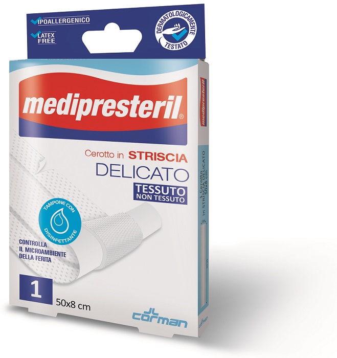 MEDIPRESTERIL CEROTTO ESTENSIBILE 1 STRISCIA 50 X 8 CM - Farmacianuova.eu
