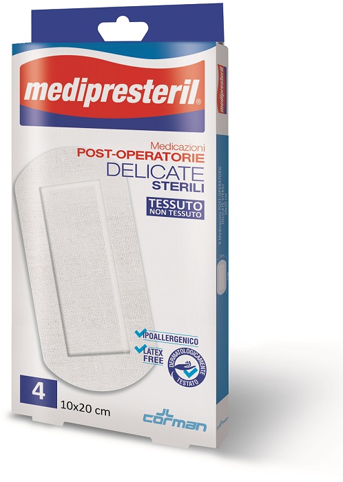MEDICAZIONE POST OPERATORIA MEDIPRESTERIL DELICATA TNT 10X20CM 5 PEZZI - Farmacianuova.eu