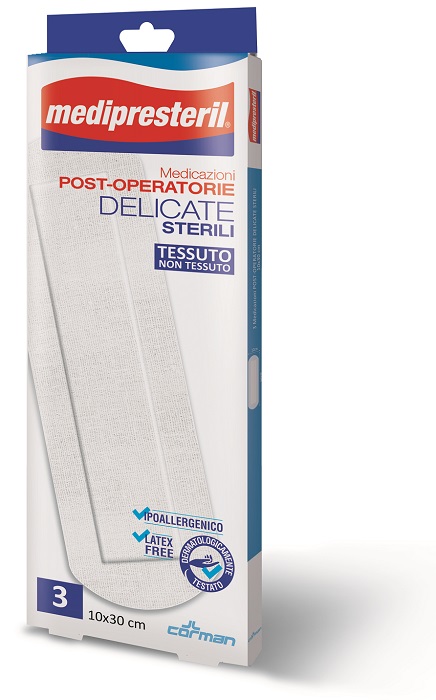 MEDIPRESTERIL MEDICAZIONI POST OPERATORIE DELICATE 10 X 30 3 PEZZI - Farmacianuova.eu