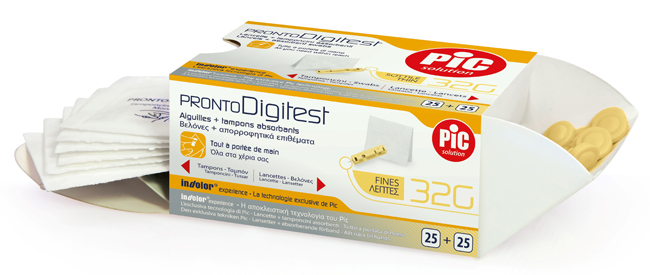 LANCETTE PUNGIDITO PIC PRONTO DIGITEST GAUGE 32 25 PEZZI - Farmacianuova.eu