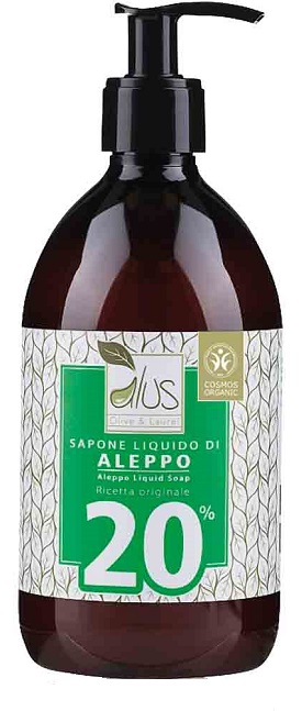 ALUS OLIVE & LAUREL SAPONE LIQUIDO DI ALEPPO 20% 500 ML - Farmacianuova.eu