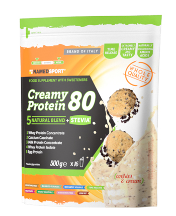 CREAMY PROTEIN 80 COOKIES & CREAM 500 G - Farmacianuova.eu
