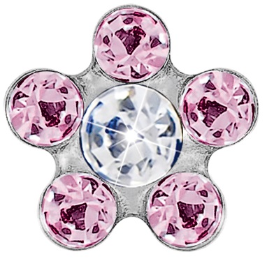 FIORE 6MM ROSA/PUNTO CRISTALLO - Farmacianuova.eu
