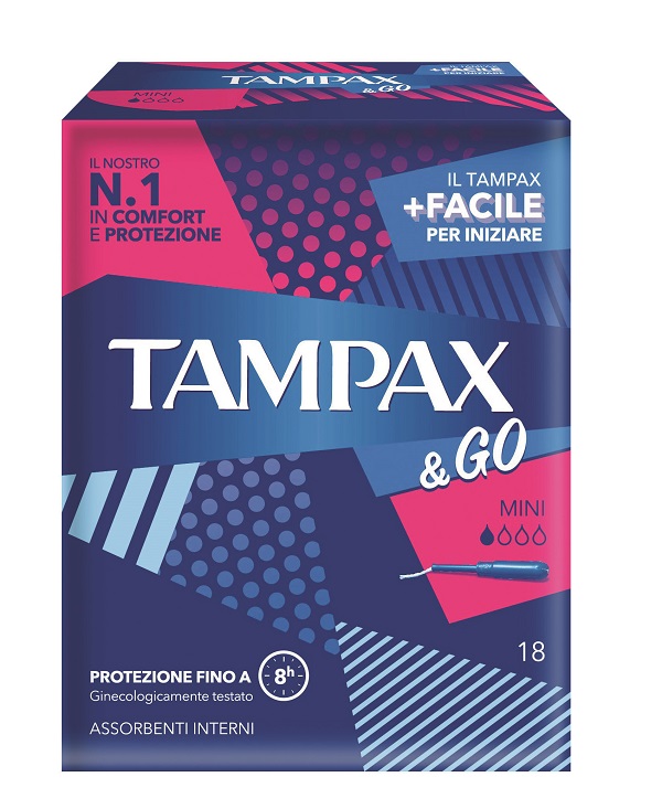 TAMPAX & GO MINI 18 PEZZI - Farmacianuova.eu