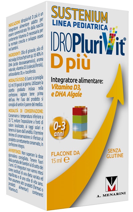IDROPLURIVIT D+ SUSTENIUM 15 ML - Farmacianuova.eu