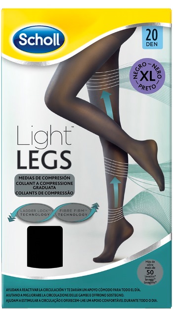 SCHOLL LIGHTLEGS 20 DENARI TAGLIA XL COLORE NERO 1 PAIO - Farmacianuova.eu