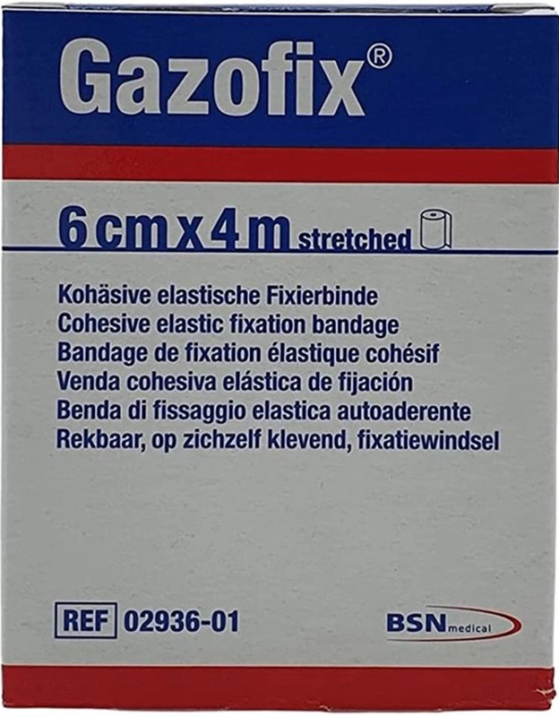 BENDA ELASTICA AUTOADESIVA GAZOFIX 6X400 CM - Farmacianuova.eu