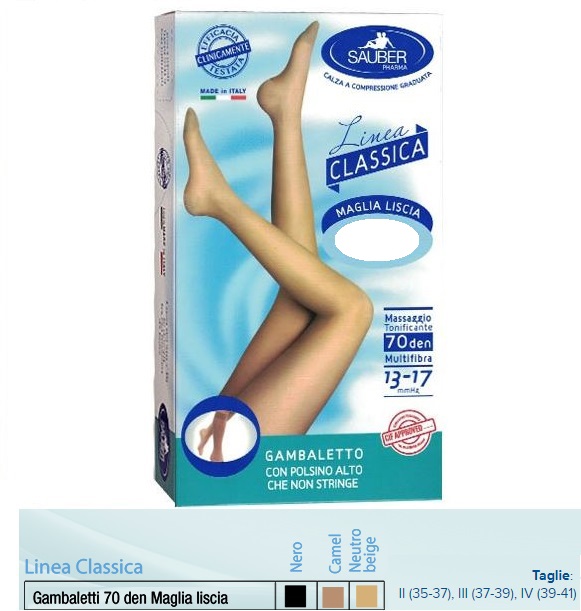 SAUBER GAMBALETTO MAGLIA LISCIA 140 DENARI CAMEL 3 - Farmacianuova.eu