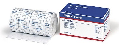 FASCIA AUTOADESIVA IPOALLERGENICA FIXOMULL STRETCH PER FISSAGGIO CATETERI M 5 X 5 CM - Farmacianuova.eu