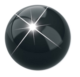 PRE ORECCHINO PALLINA NERA 4MM - Farmacianuova.eu