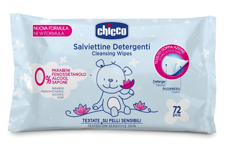CHICCO COSMESI SALVIETT 72 PEZZI SENZA PLAQ - Farmacianuova.eu