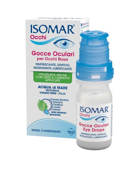 ISOMAR OCCHI GOCCE OCULARI ALL'ACIDO IALURONICO 0,20% 10 ML SENZA CONSERVANTI - Farmacianuova.eu