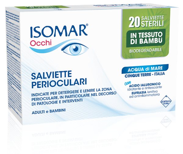 ISOMAR OCCHI SALVIETTE PERIOCULARI 20 PEZZI - Farmacianuova.eu