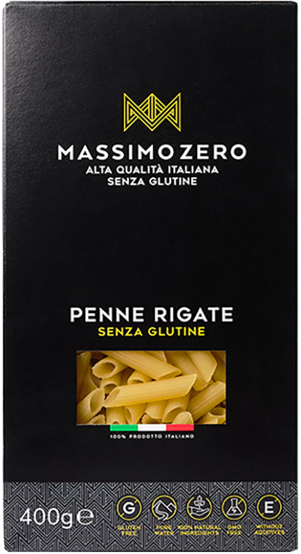 MASSIMO ZERO MEZZE PENNE RIGATE 400 G - Farmacianuova.eu