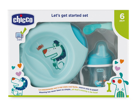 CHICCO SET PAPPA 6 MESI+ AZZURRO - Farmacianuova.eu