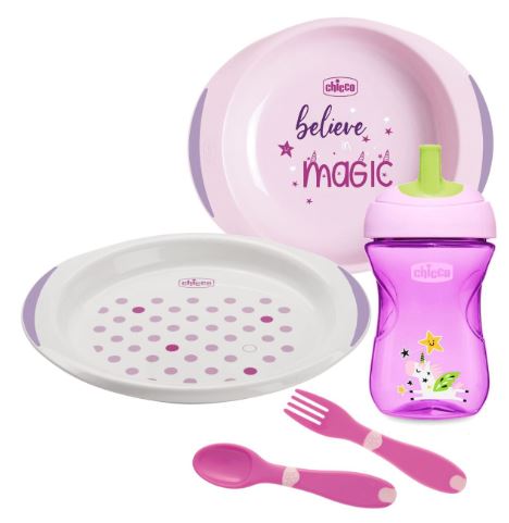 CHICCO SET PAPPA 12 MESI+ ROSA - Farmacianuova.eu
