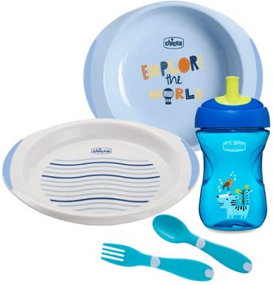 CHICCO SET PAPPA 12 MESI+ AZZURRO - Farmacianuova.eu