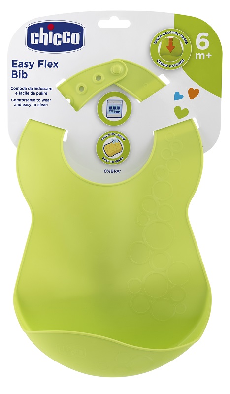 CHICCO BAVAGLINA RIGIDA 6M+ VERDE - Farmacianuova.eu
