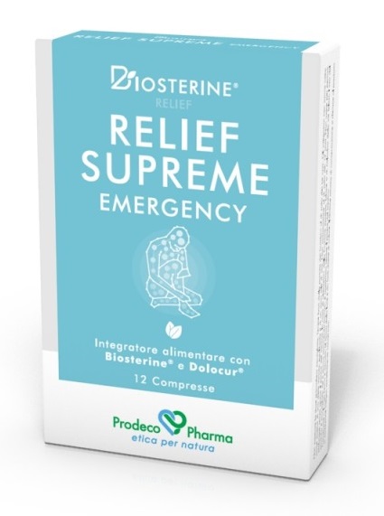 BIOSTERINE RELIEF SUPREME EMERGENCY 12 COMPRESSE - Farmacianuova.eu