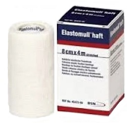 BENDA ELASTICA AUTOADESIVA ELASTOMULL HAFT COMPRESSIONE FORTE 8X400 CM - Farmacianuova.eu