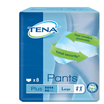 PANNOLONE PULL-UP TENA PANTS PLUS TAGLIA LARGE 8 PEZZI - Farmacianuova.eu