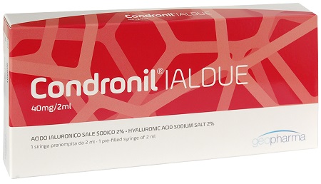 SIRINGA INTRA-ARTICOLARE CONDRONIL IALDUE PRERIEMPITA ACIDO IALURONICO SALE SODICO 40 MG 2 ML - Farmacianuova.eu