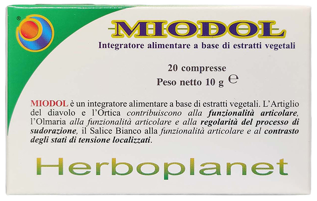 MIODOL 20 COMPRESSE BLISTER 10 G - Farmacianuova.eu