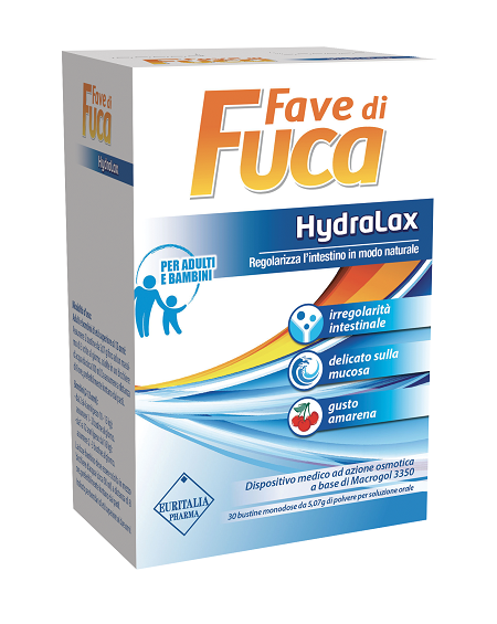 FAVE DI FUCA HYDRALAX 30 BUSTINE MONODOSE DA 5,07 G GUSTO AMARENA - Farmacianuova.eu