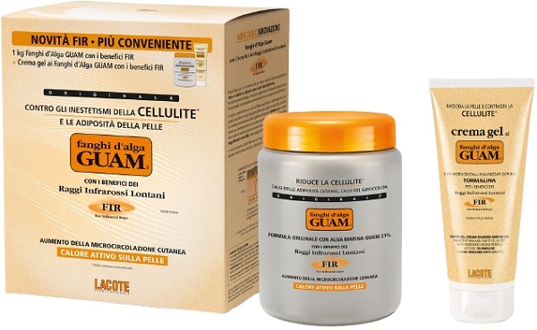 GUAM FIR FANGHI D'ALGA CONFEZIONE CONVENIENZA CON FANGHI D'ALGA GUAM FIR 1 KG + GUAM CREMA GEL FIR 200 ML - Farmacianuova.eu