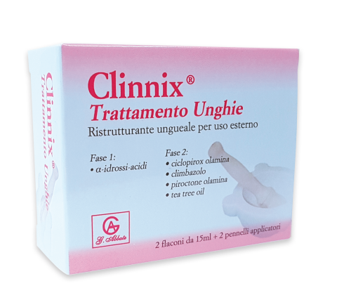 CLINNIX TRATTAMENTO UNGHIE 2 FLACONI 15 ML + 2 PENNELLI APPLICATORI - Farmacianuova.eu