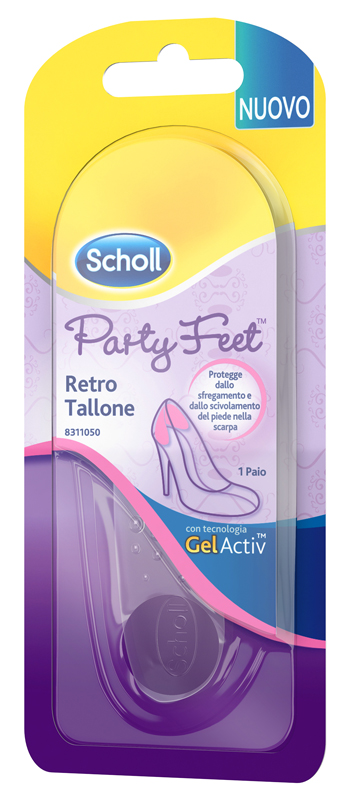 PLANTARE ORTOPEDICO PER RETRO TALLONE PARTY FEET SCHOLL GEL ACTIV 1 PAIO - Farmacianuova.eu