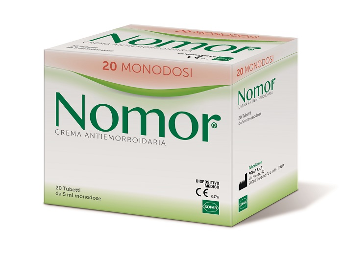 NOMOR CREMA ANTIEMORROIDARIA 20 TUBETTI MONODOSE DA 5 ML - Farmacianuova.eu