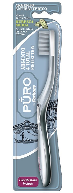 SPAZZOLINO SILVER 4 WHITE FORHANS 1 PEZZO - Farmacianuova.eu