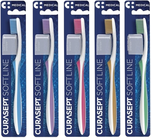 CURASEPT SPAZZOLINO SOFT MEDICAL COLORE AZZURRO - Farmacianuova.eu